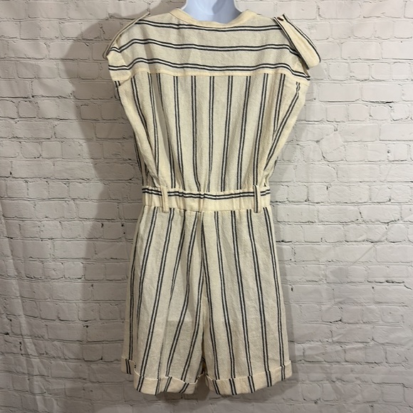 Zara cream & navy romper - Picture 6 of 8